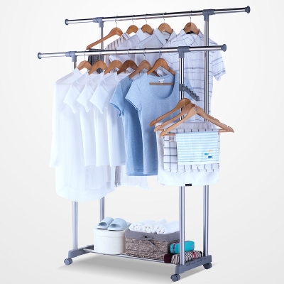 Adjustable Double Rod Garment Rack  104