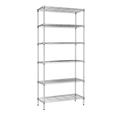 6 Tier Heavy Duty Wire Rack 35.4Wx17.71Dx78.74H inch