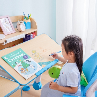 Juego de silla y escritorio para niños de altura ajustable 111 + 229